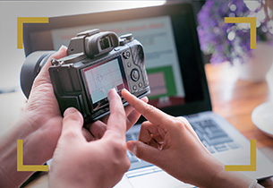 Before and after example of photo editing process, color correct Digital camera